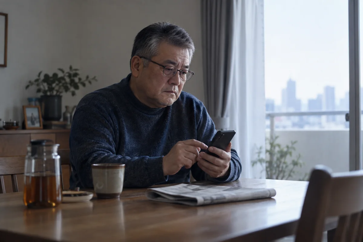 既婚男性は別れた後に未練を持つ?連絡の意味と距離の戻し方の状況を日常の場面で表した編集部イメージ