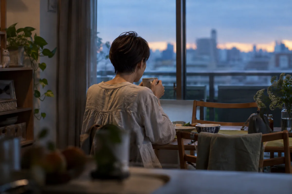 既婚者同士で「特別な存在」と感じたとき｜意味を言葉にするの状況を日常の場面で表した編集部イメージ