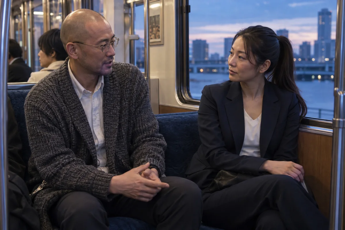 「癒やされたい」と言う既婚男性の心理｜受け止めすぎない境界線の状況を日常の場面で表した編集部イメージ